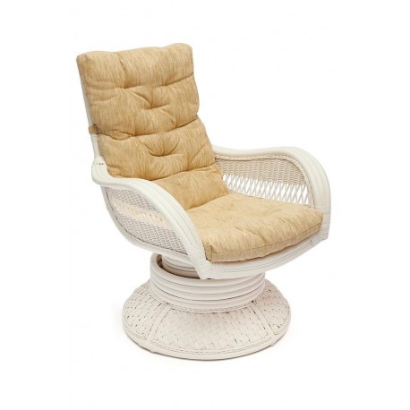 Кресло-качалка RELAX Medium с матрасом ANDREA, белый