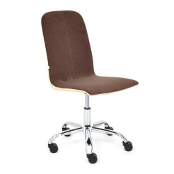 Кресло RIO флок/кожзам , коричневый/бежевый