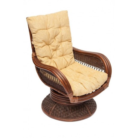 Кресло-качалка RELAX Medium с матрасом ANDREA, античный орех