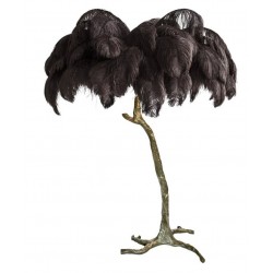 Торшер страусиные перья FEATHER LAMP, черный