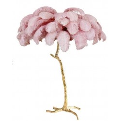 Торшер страусиные перья FEATHER LAMP, розовый