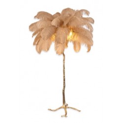 Торшер страусиные перья FEATHER LAMP, бежевый