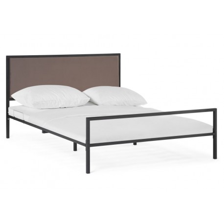 Двуспальная кровать Азет 1 160х200 черный / dark brown
