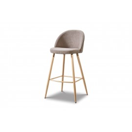 Барный стул 373B dark beige/wood