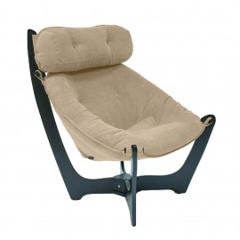 Кресло для отдыха Модель 11, венге, ткань велюр, verona vanilla