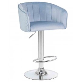 Барный стул LM-5025 серо-голубой