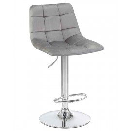 Барный стул LM-5017, серый велюр