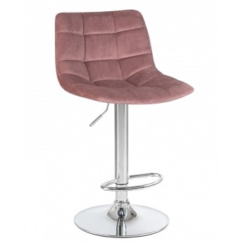 Барный стул LM-5017, розовый велюр