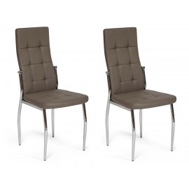 Комплект стульев Tetchair ELFO (DC35), коричневый, 2 шт