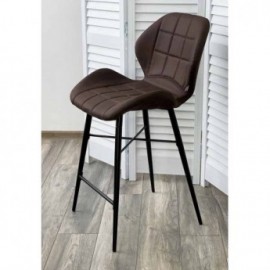 Комплект полубарных стульев MARCEL COWBOY-800 темно-коричневый, 2 штуки