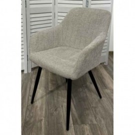 Комплект стульев BRANDY WZ2042-19 галечный серый/ черный каркас 2 штуки